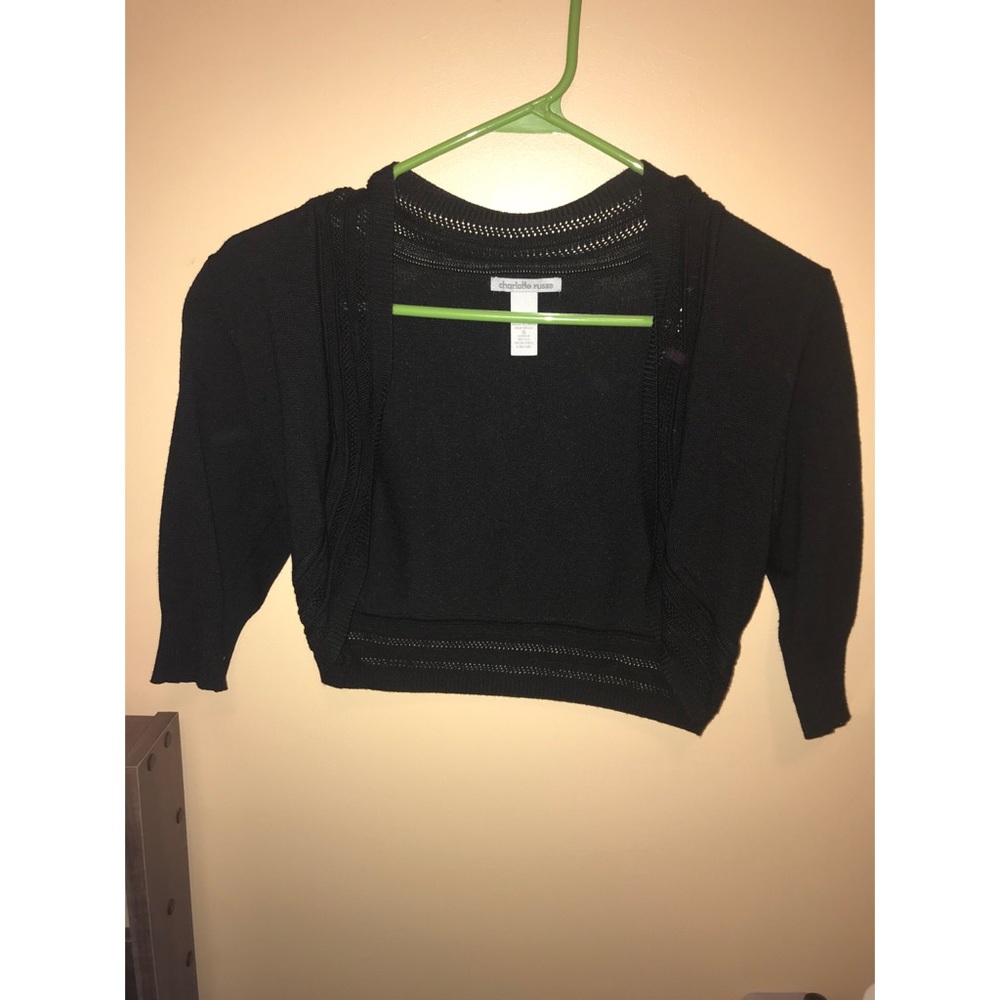 Black Short Cardigan